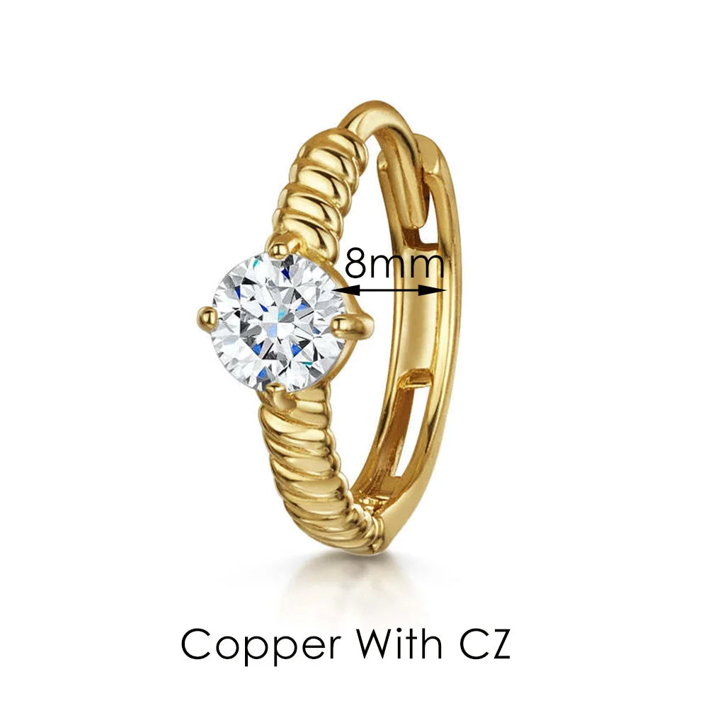 Boucles d’oreilles Ear Cartilage Tragus Helix Piercing Hoop Buckle Earring for Women 1PC Stacking Ear Bone Snug Rook Daith Lobe Fashion INS Jewelry