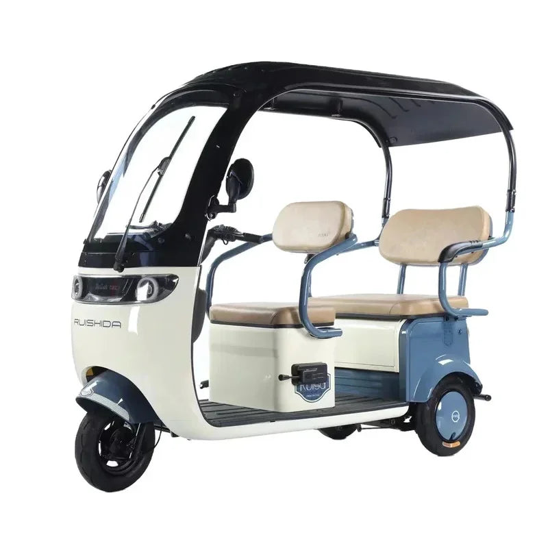 3 Wheel Passenger Electric Bike Tricycle  Scooter With Roof   tricycles for adults child