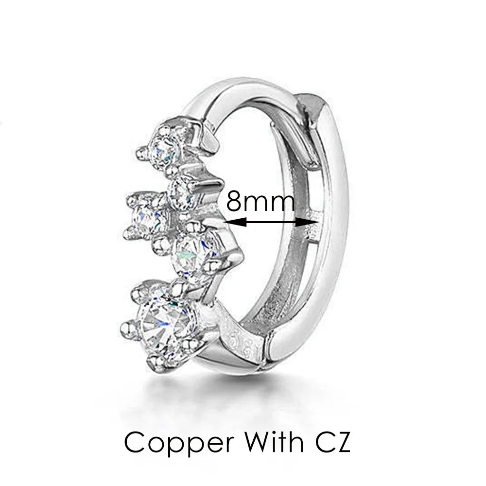 Boucles d’oreilles Ear Cartilage Tragus Helix Piercing Hoop Buckle Earring for Women 1PC Stacking Ear Bone Snug Rook Daith Lobe Fashion INS Jewelry