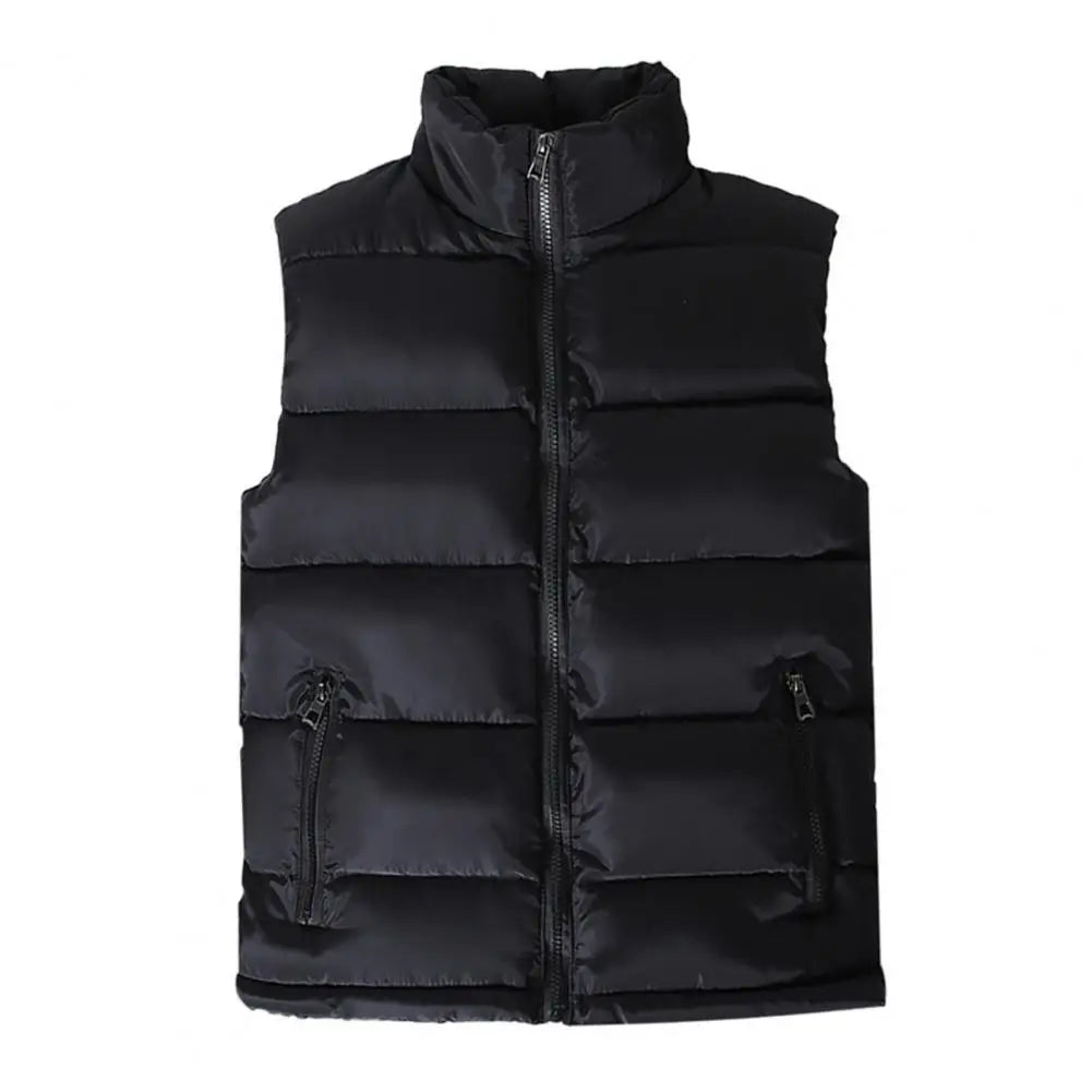 Trendy Vest Coat  Thickened Wear-resistant Waistcoat  Washable Slim Fit Vest