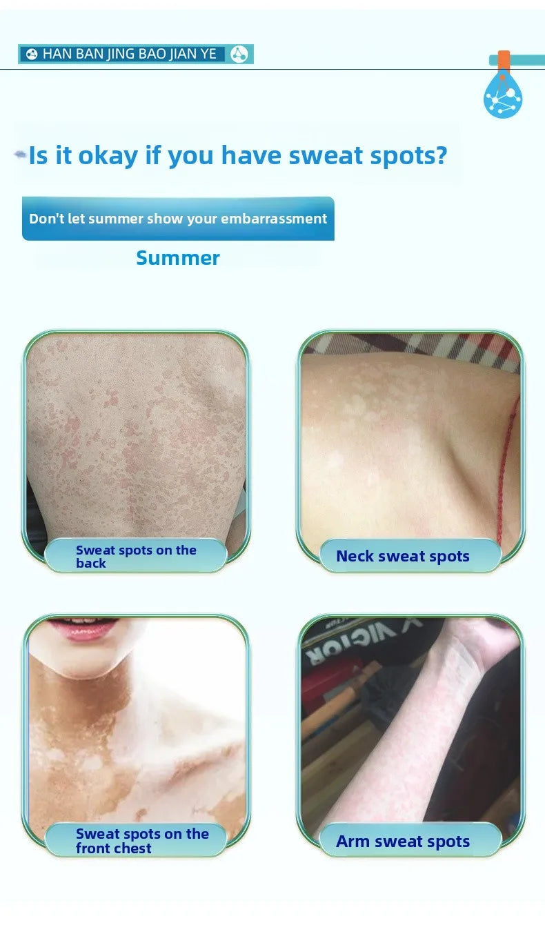 Sweat Stain Remover Spray - Odor Neutralizing Body Mist for Freshness & White Mark Prevention Skin Brightening Formula