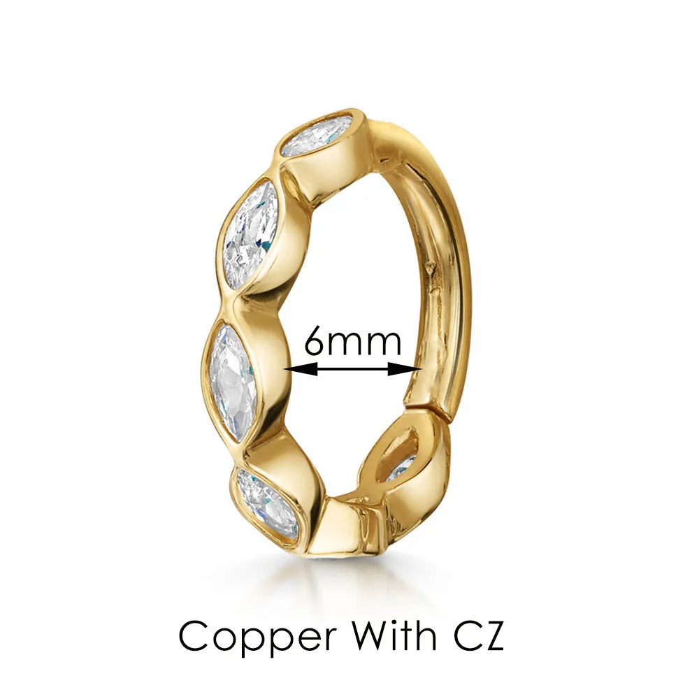 Boucles d’oreilles Ear Cartilage Tragus Helix Piercing Hoop Buckle Earring for Women 1PC Stacking Ear Bone Snug Rook Daith Lobe Fashion INS Jewelry