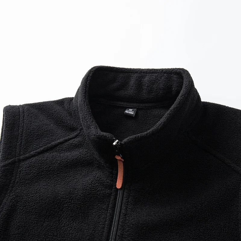 Velvet Quilted Polar Vest Coat Men Autumn Winter Cold Proof Sleeveless Jacket Warm Thickened Waistcoat Men's Cotton-padded Vests