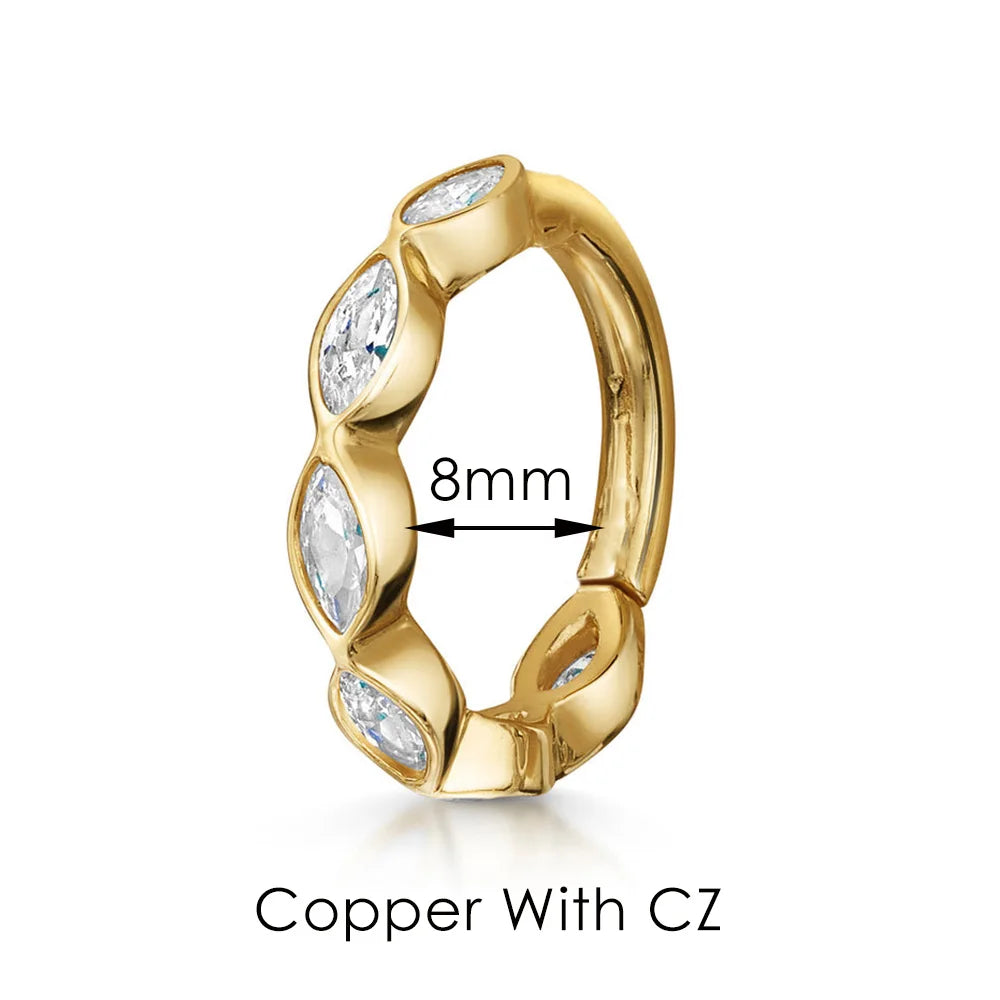 Boucles d’oreilles Ear Cartilage Tragus Helix Piercing Hoop Buckle Earring for Women 1PC Stacking Ear Bone Snug Rook Daith Lobe Fashion INS Jewelry