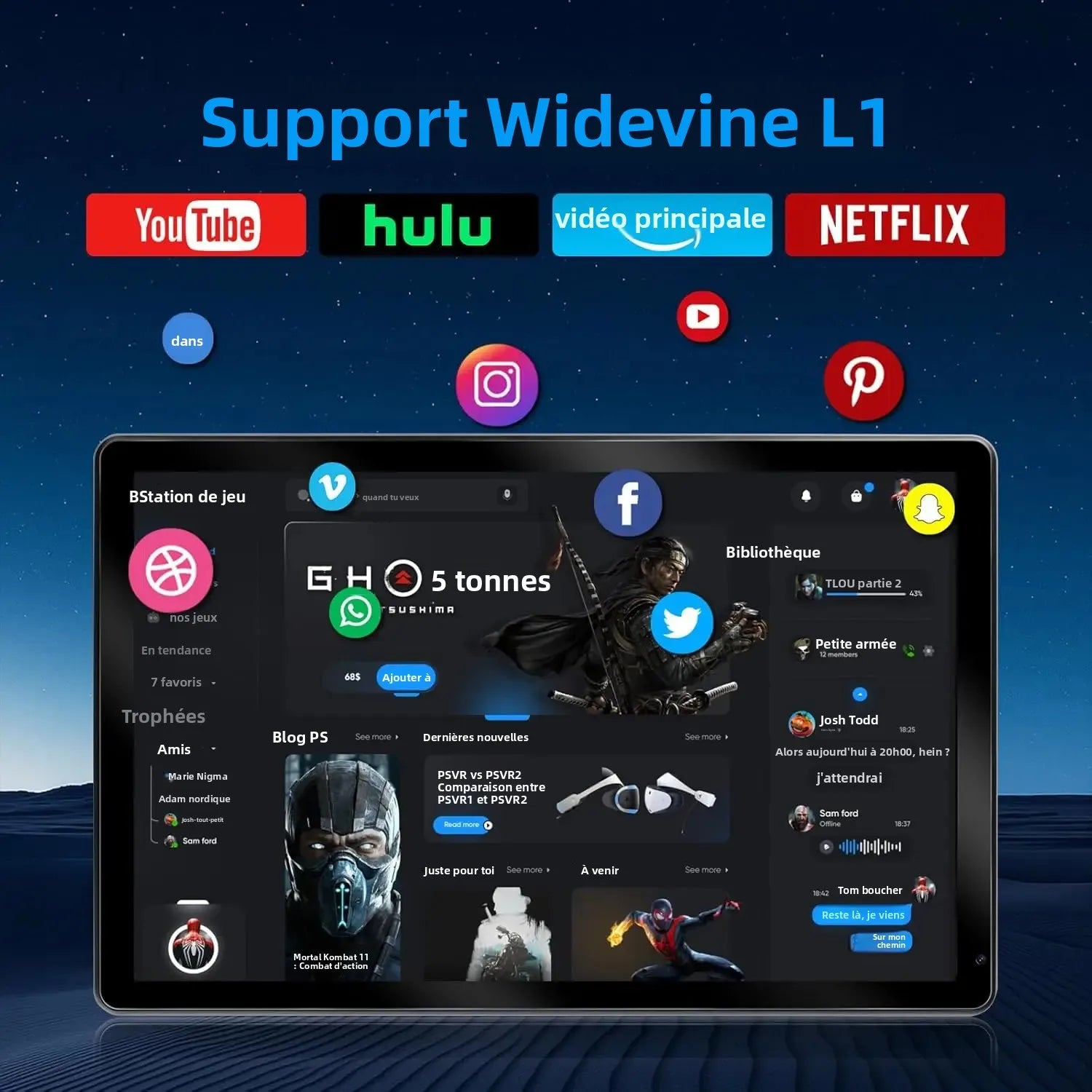 10 Inch Tablet Android 15 A523 8 Core Tablets 24GB+128GB 1TB Expansion WiFi 6 5MP+8MP Stylus Keyboard Mouse Headphone PC PAD Set