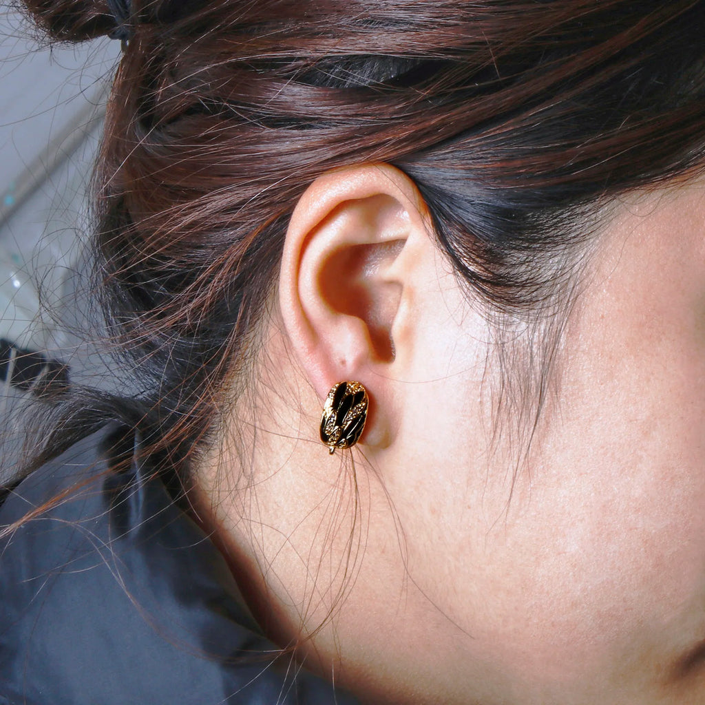 Bouclesd’oreilles 1/2 Pair Brass Micro Pave Hoop Earrings With Loop Black Enamel Clear Cubic Zirconia Earwires Fasteners
Accessories For Earring