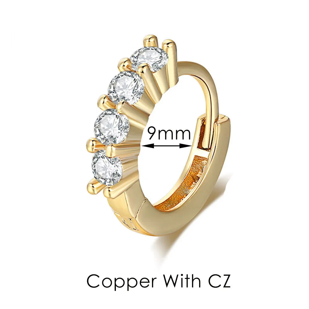 Boucles d’oreilles Ear Cartilage Tragus Helix Piercing Hoop Buckle Earring for Women 1PC Stacking Ear Bone Snug Rook Daith Lobe Fashion INS Jewelry