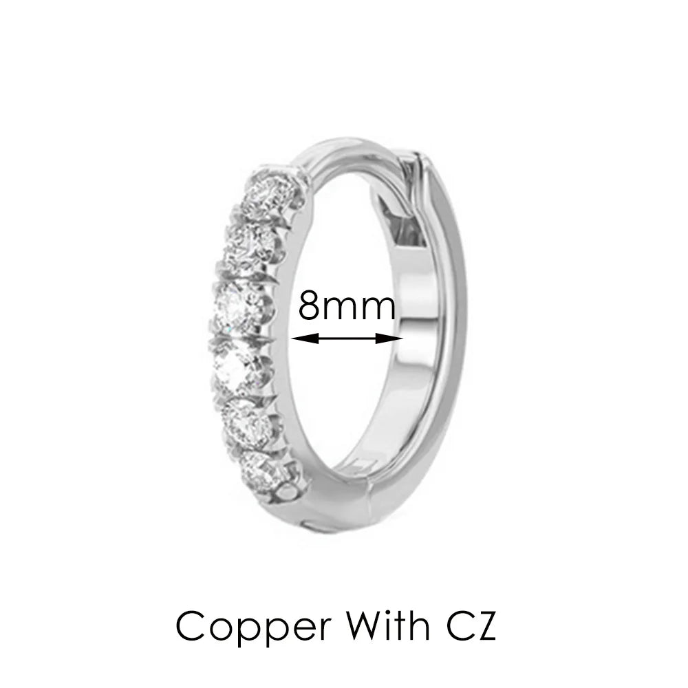 Boucles d’oreilles Ear Cartilage Tragus Helix Piercing Hoop Buckle Earring for Women 1PC Stacking Ear Bone Snug Rook Daith Lobe Fashion INS Jewelry