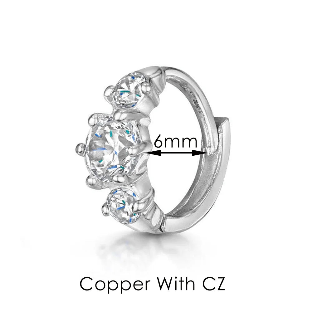 Boucles d’oreilles Ear Cartilage Tragus Helix Piercing Hoop Buckle Earring for Women 1PC Stacking Ear Bone Snug Rook Daith Lobe Fashion INS Jewelry