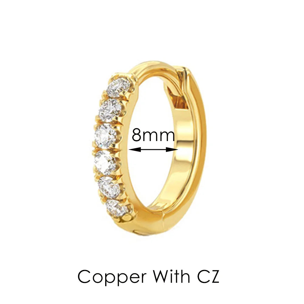 Boucles d’oreilles Ear Cartilage Tragus Helix Piercing Hoop Buckle Earring for Women 1PC Stacking Ear Bone Snug Rook Daith Lobe Fashion INS Jewelry