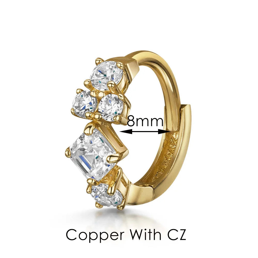 Boucles d’oreilles Ear Cartilage Tragus Helix Piercing Hoop Buckle Earring for Women 1PC Stacking Ear Bone Snug Rook Daith Lobe Fashion INS Jewelry