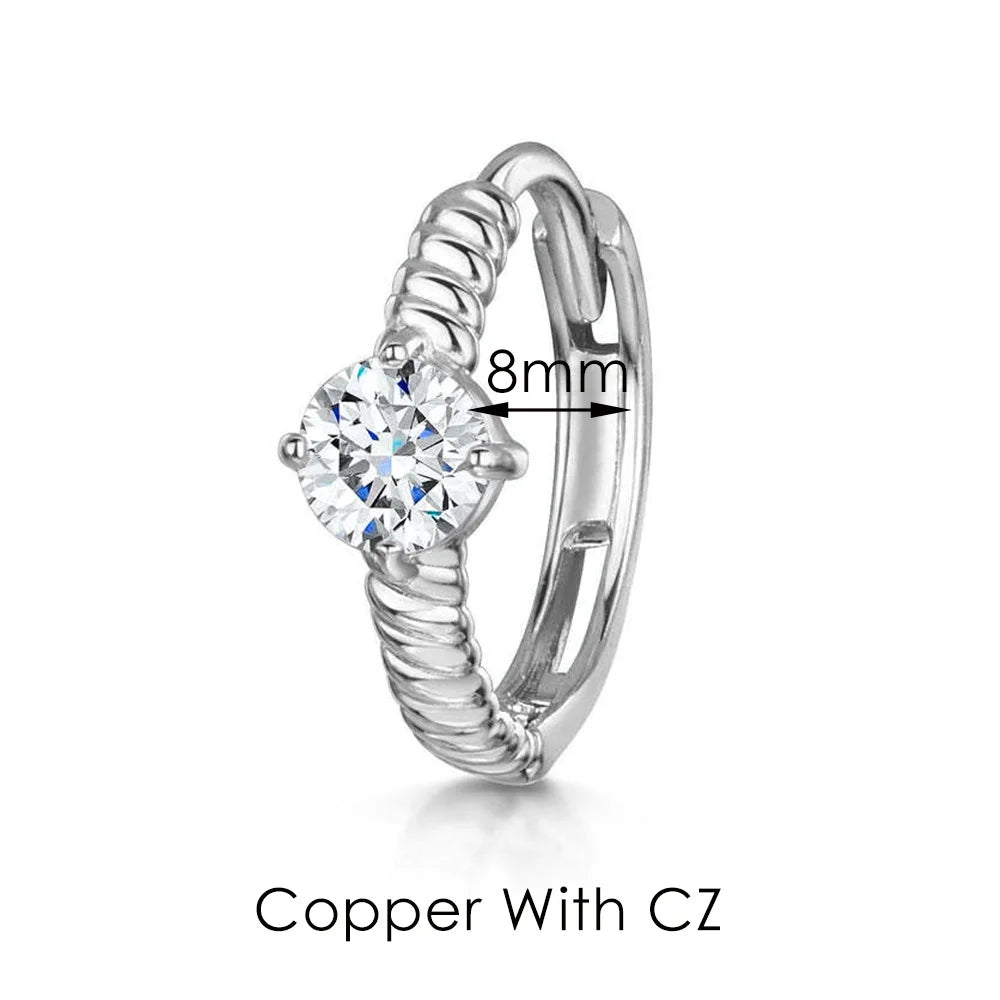 Boucles d’oreilles Ear Cartilage Tragus Helix Piercing Hoop Buckle Earring for Women 1PC Stacking Ear Bone Snug Rook Daith Lobe Fashion INS Jewelry