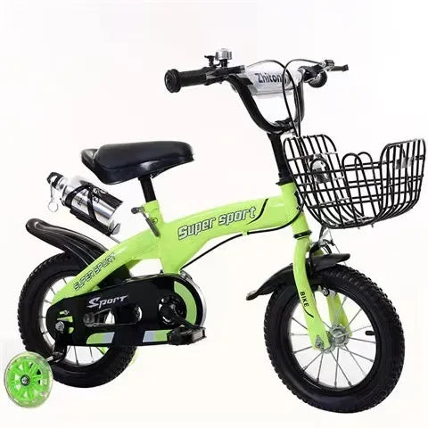 Children's Bicycles for Boys Aged 3-10 Years Old Children Girls Children's Bicycles with Flashing Auxiliary Wheels