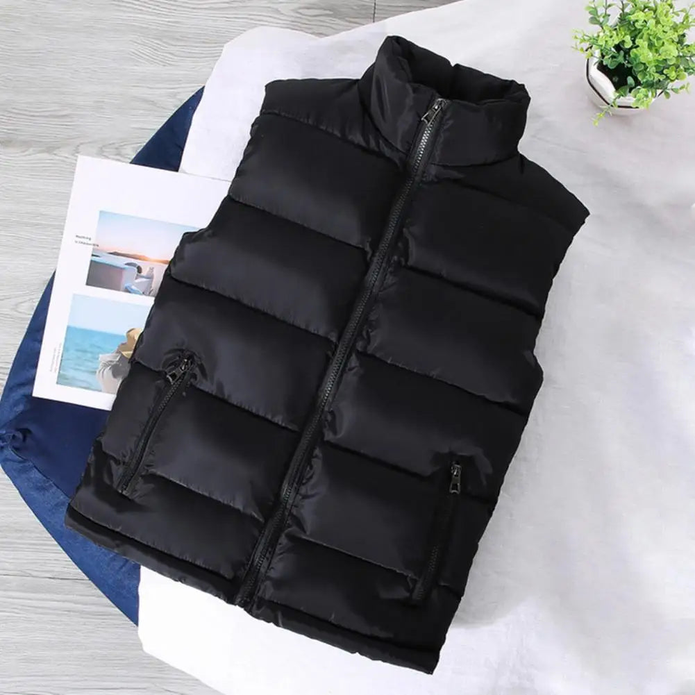 Trendy Vest Coat  Thickened Wear-resistant Waistcoat  Washable Slim Fit Vest
