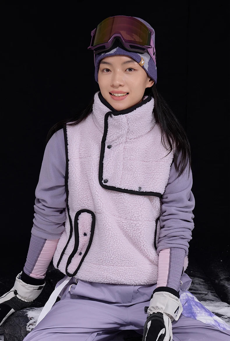 VECTOR Lamb Wool and Cotton Vest Skin Friendly Heat Gathering Lightweight and Temperature Locking Indoor and Outdoor Skiing