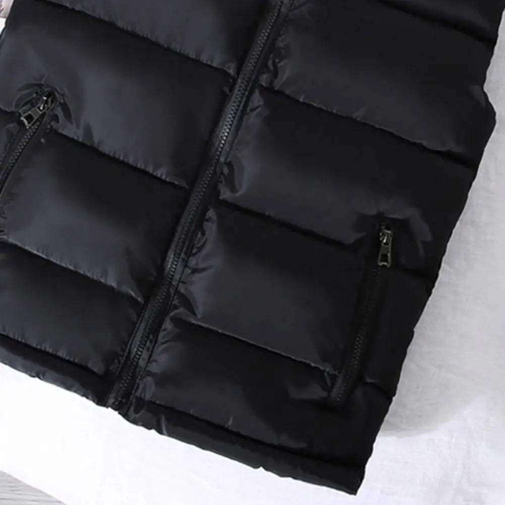 Trendy Vest Coat  Thickened Wear-resistant Waistcoat  Washable Slim Fit Vest