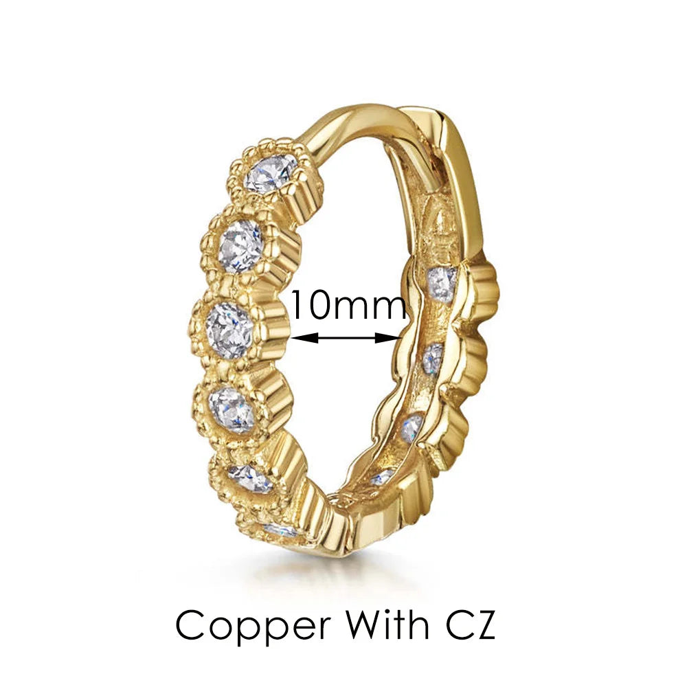 Boucles d’oreilles Ear Cartilage Tragus Helix Piercing Hoop Buckle Earring for Women 1PC Stacking Ear Bone Snug Rook Daith Lobe Fashion INS Jewelry