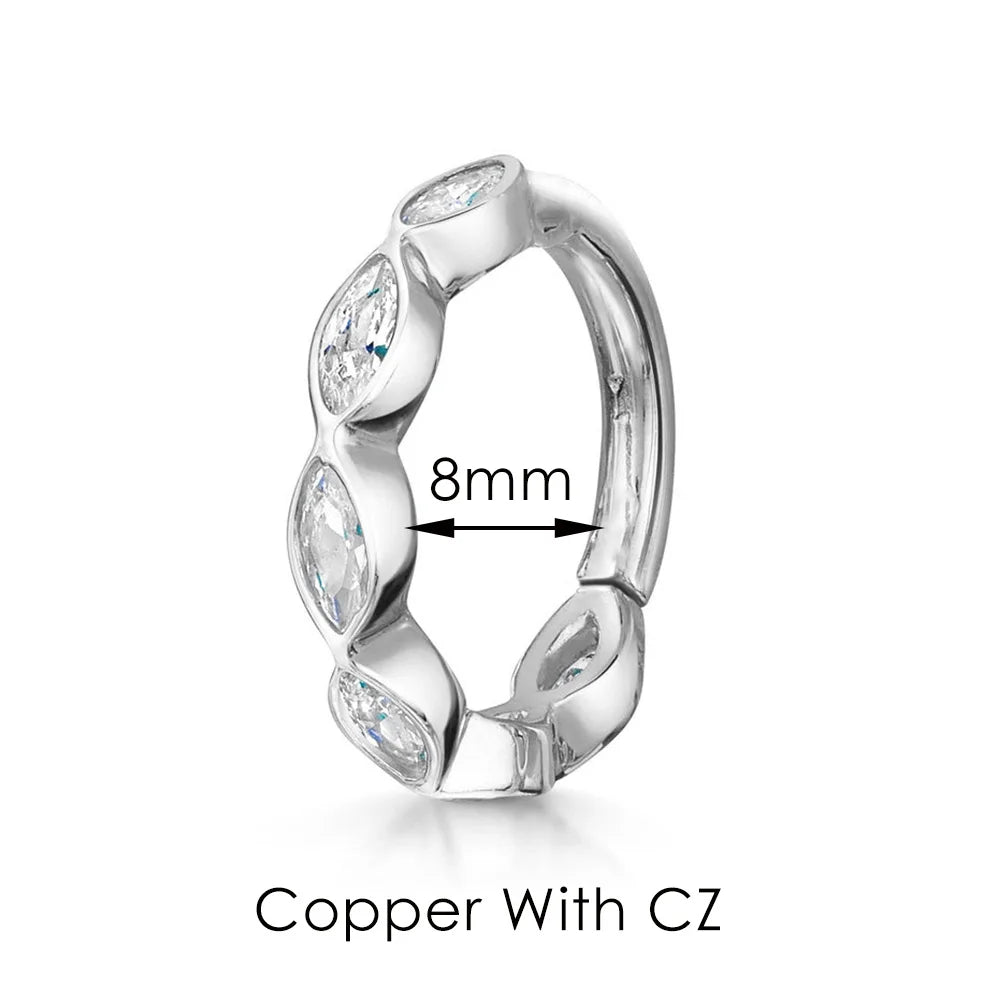 Boucles d’oreilles Ear Cartilage Tragus Helix Piercing Hoop Buckle Earring for Women 1PC Stacking Ear Bone Snug Rook Daith Lobe Fashion INS Jewelry