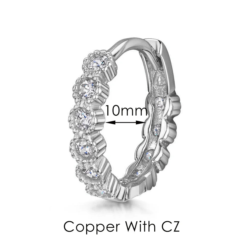 Boucles d’oreilles Ear Cartilage Tragus Helix Piercing Hoop Buckle Earring for Women 1PC Stacking Ear Bone Snug Rook Daith Lobe Fashion INS Jewelry