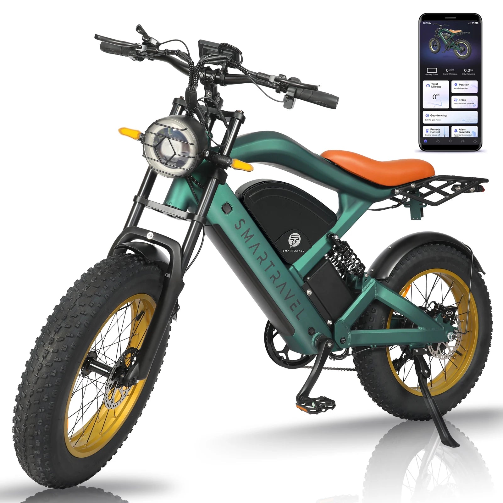 All-terrain Electric Bike 1200W Motor 48V20AH Battery 20*4.0 Tire Mountain E-bicycle 52KM/H Urban E-bicycle Electric motorcycle
