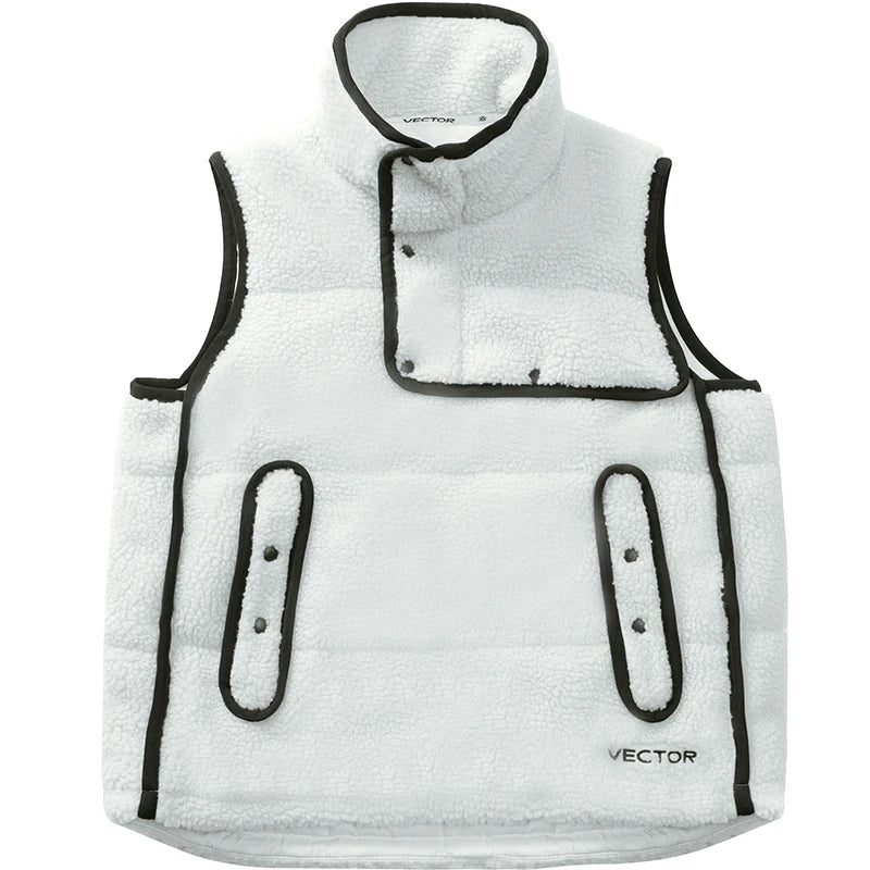 VECTOR Lamb Wool and Cotton Vest Skin Friendly Heat Gathering Lightweight and Temperature Locking Indoor and Outdoor Skiing