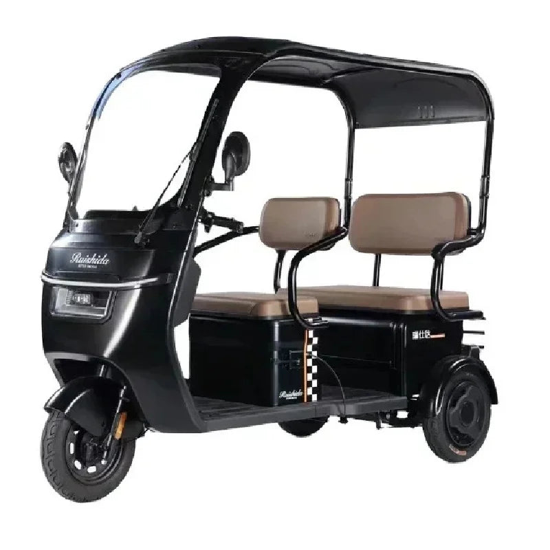 3 Wheel Passenger Electric Bike Tricycle  Scooter With Roof   tricycles for adults child