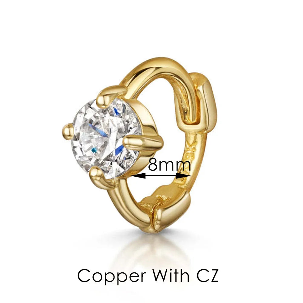 Boucles d’oreilles Ear Cartilage Tragus Helix Piercing Hoop Buckle Earring for Women 1PC Stacking Ear Bone Snug Rook Daith Lobe Fashion INS Jewelry