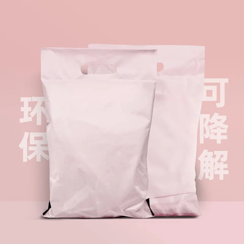 Poly Mailers with Handle 10x13 Pack of 10 Packaging Shipping Bags for Clothing Thank You Mailing Envelope Self Seal Thick Mailer