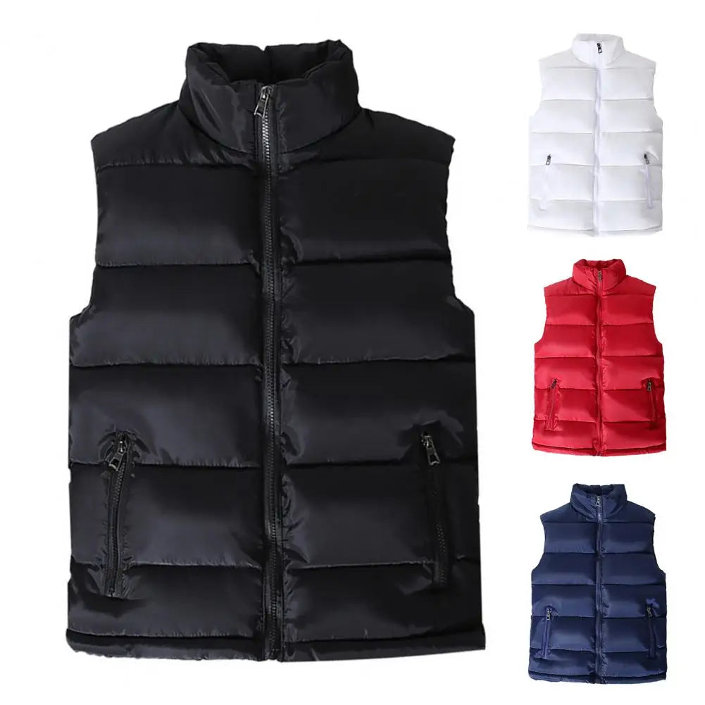 Trendy Vest Coat  Thickened Wear-resistant Waistcoat  Washable Slim Fit Vest