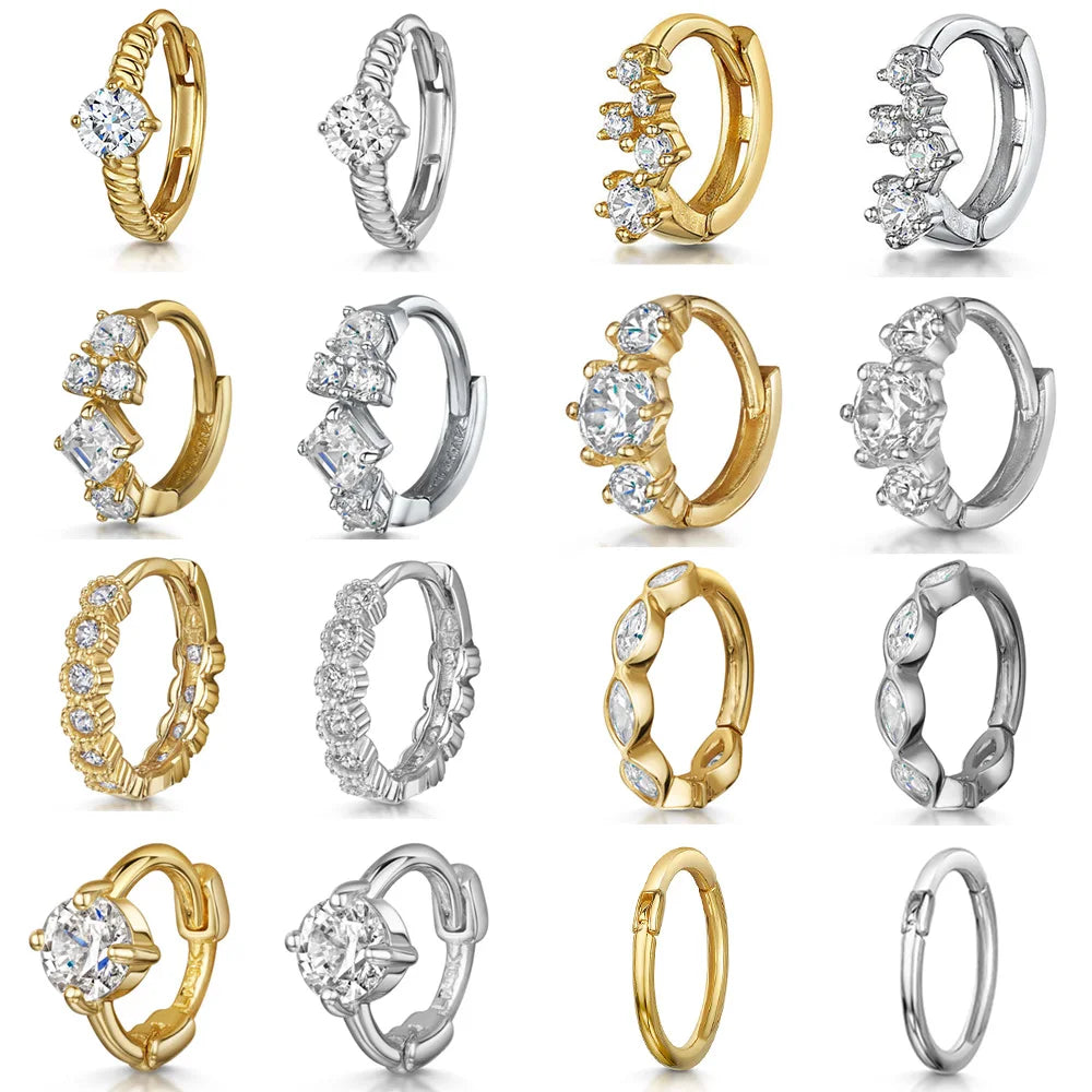 Boucles d’oreilles Ear Cartilage Tragus Helix Piercing Hoop Buckle Earring for Women 1PC Stacking Ear Bone Snug Rook Daith Lobe Fashion INS Jewelry